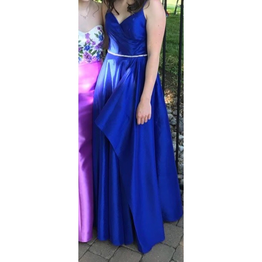 Prom/ Bridesmaid/Formal Floor Length Gown in Royal Blue